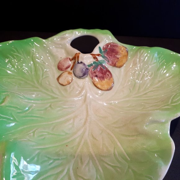 Staffordshire Shorter and Sons England Green Leaf - Picture 2 of 6